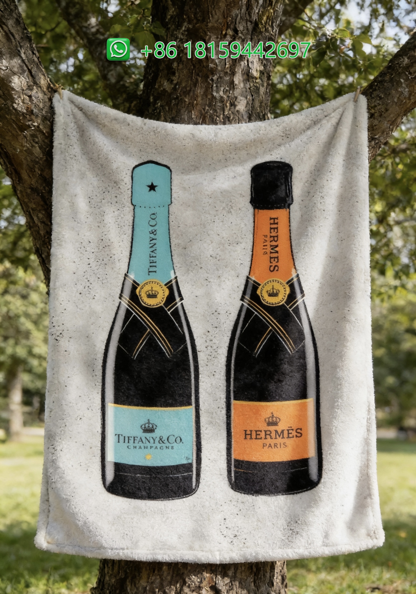 Hermes Throw Blankets